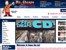 Tablet Screenshot of mrcheapocds.com